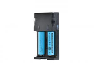 China Portable Travel 3.7V Dual Bay Charger Dual Channel Digital Battery Charger on sale