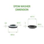 Epdm Rubber Bonded Sealing Washer Neoprene Bonded Washers for Customized