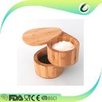 Natural Color Bamboo Salt And Pepper Mills , Wood Salt Shaker And Pepper Grinder