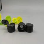 Matt Black Plastic Screw Disc Top Flip Cap 24/410 Silicone Valve 9.5mm