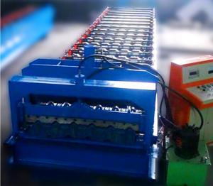 China Stamping Pressing Glazed Tile Machine 4 M / Min Working Speed Chain Transport wholesale