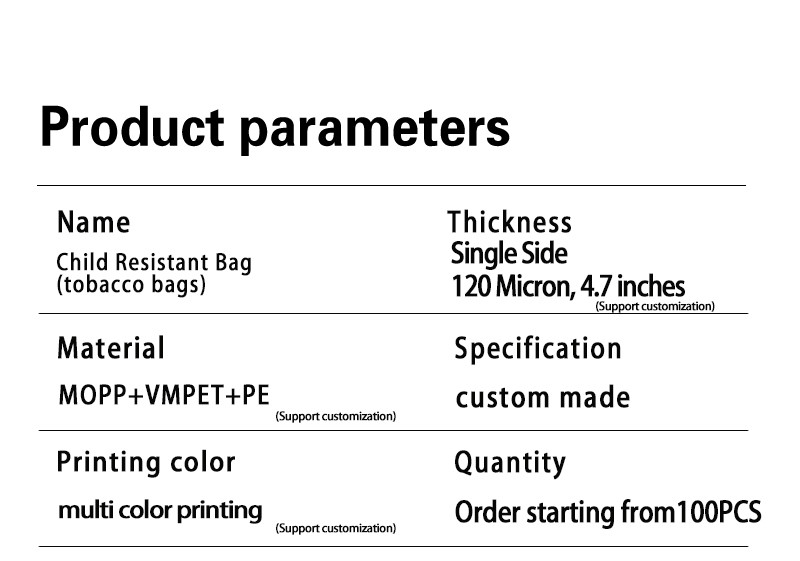 Mylar Stand Up Bag Foil Ziplock Vacuum Sealing Safety Packaging Bag Polyester Secure
