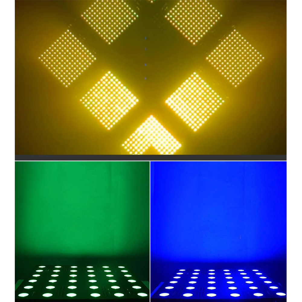 36 3W matrix Full color matrix light led disco Bar atmosphere matrix panel light splicing dyed background light RGBW LED