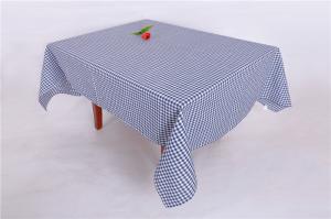 China Checkered Stain Resistant Promotional Table Covers , Rectangle Restaurant Table Cloth wholesale