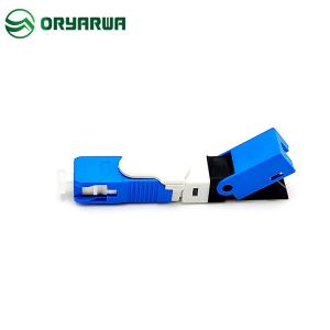 China H09 Blue Fiber Optic Fast Connector SC UPC OFC Single Mode SM 0.3dB Insertion Loss wholesale