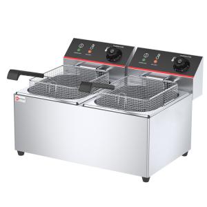 China 670*435*350mm Electric Deep Fryers for Food Shop Double Tanks 11L*2 Industrial Countertop wholesale