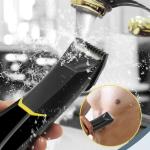 Electric Groin Hair Trimmer IPX4 Waterproof Body Replaceable Ceramic Blade Heads