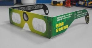 China Eco Paper Solar Eclipse Glasses Sun Glasses / Hony 3d solar eclipse viewing glasses wholesale
