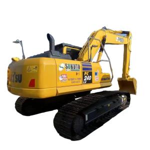China Used Komatsu PC240 Excavator, SAA6D107E-125kW Engine Rated Power, 6930mm Max Digging Depth wholesale