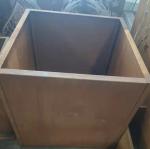 72" modern outdoor tree planters corten steel knocked down pot customized giant