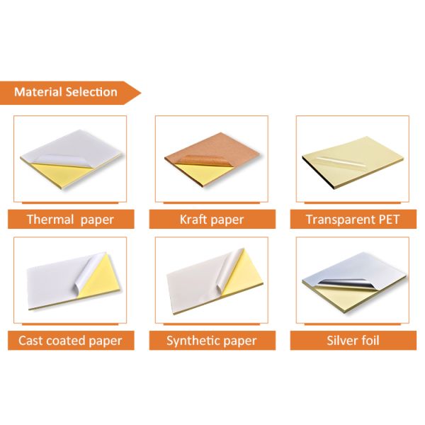 Waterproof A4 Label Stickers - Customizable Size Self Adhesive Labels with Strong Adhesive for Printing