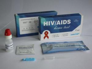 China IVD Infections disease diagnostic HIV Rapid test Kit  HIV 1/2  Ab home rapid test kit CE Marked wholesale