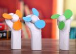 Plastic Battery Powered Handheld Fan , Portable Mini Fan Battery Operated