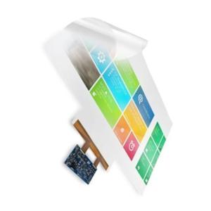 China Master Touch Waterproof 17 Inch Pcap Touch Foil with Cover GLass wholesale