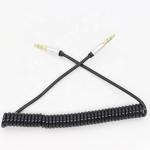 Coiled Spiral Spring Male to Male 3.5mm Jack Auxiliar Aux Audio Cable