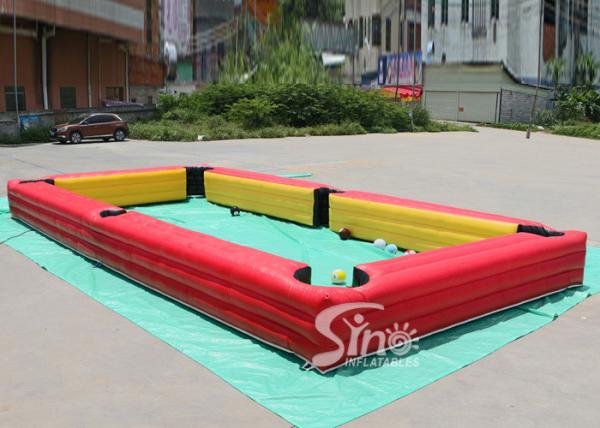 10x5 Mts Giant Inflatable Human Billiards Bounce House With Snooker Balls For