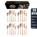 30 Pieces Gold Silverware Set Glossy Gold Metal Forks For Family Gatherings