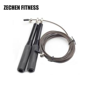 China High Speed Jump Rope Steel Cable Adjustable Weighted Aluminum Handle wholesale