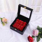 Rose Flower Custom Paper Packaging Box Romantic Holiday Gift Box Decoration