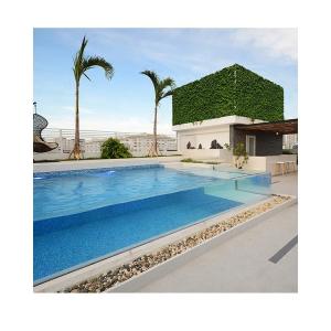 China Building Material AUPOOL 30 Years Non-yellowing Acrylic Pool for Vietnam Hotel Roof wholesale