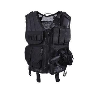 China Zipper Adjustable Quick Draw Tactical Vest 1.5KG 100% Polyester Outdoor Tactical Gear wholesale