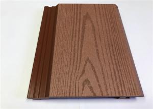 China Lightweight Exterior WPC Wall Cladding , Outdoor Wood Grain Recycled Plastic Cladding on sale