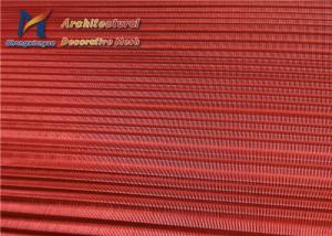China Fireproof Laminated Glass Wire Mesh Red Stainless Steel 316 wholesale