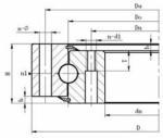 Single-Row 4 Point Contact Ball Slewing Ring Bearing 710.20 for Bolts