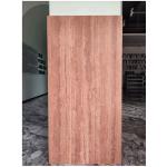 High End Living Room Floor Waterproof Porcelain Tiles in Reds / Pinks Travertine