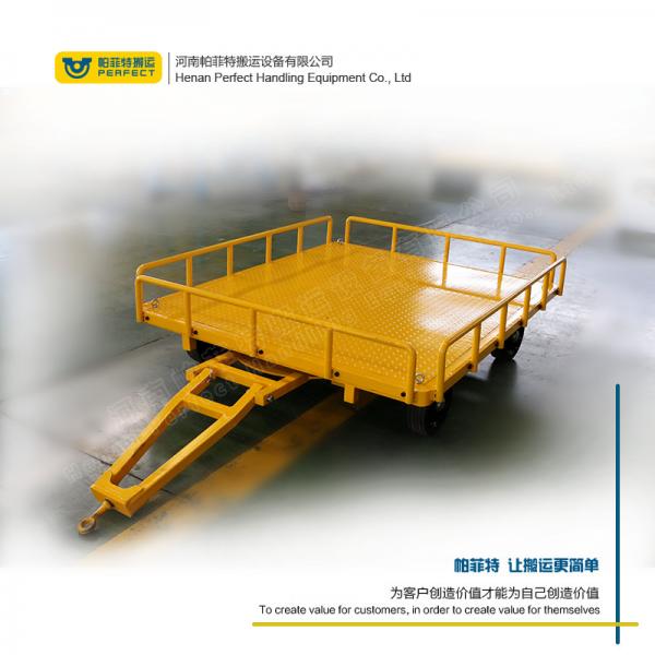 Quality custom 1-200 ton heavy duty industrial trailer towed by forklift free turning trackless transfer trailer for sale