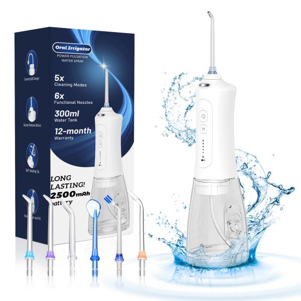 300ML Water Tank Cordless Water Flosser Portable Oral Irrigator Dental Teeth