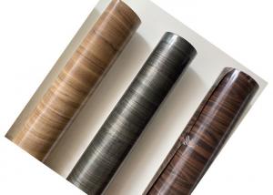 China Solid Color 0.30mm Wood Grain Interior PVC Furniture Foil For Sideboard wholesale