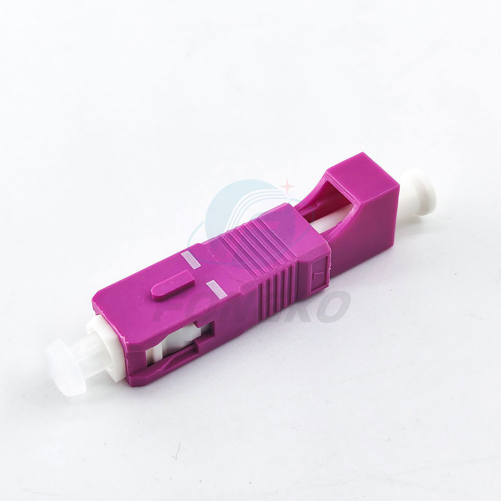 Male To Female SC LC OM4 Fiber Optic Hybrid Adapter For FTTH Network