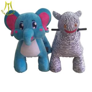 China Hansel amusement game blue elephant riding toys for kids safari animal motorcycle wholesale