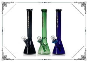 China Full Color Glass Smoking Water Pipe Beaker Bottom Ice Bong 13.5'' wholesale