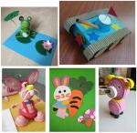 Colorful craft corrugated quilling paper for DIY toys / handcraft kids hand