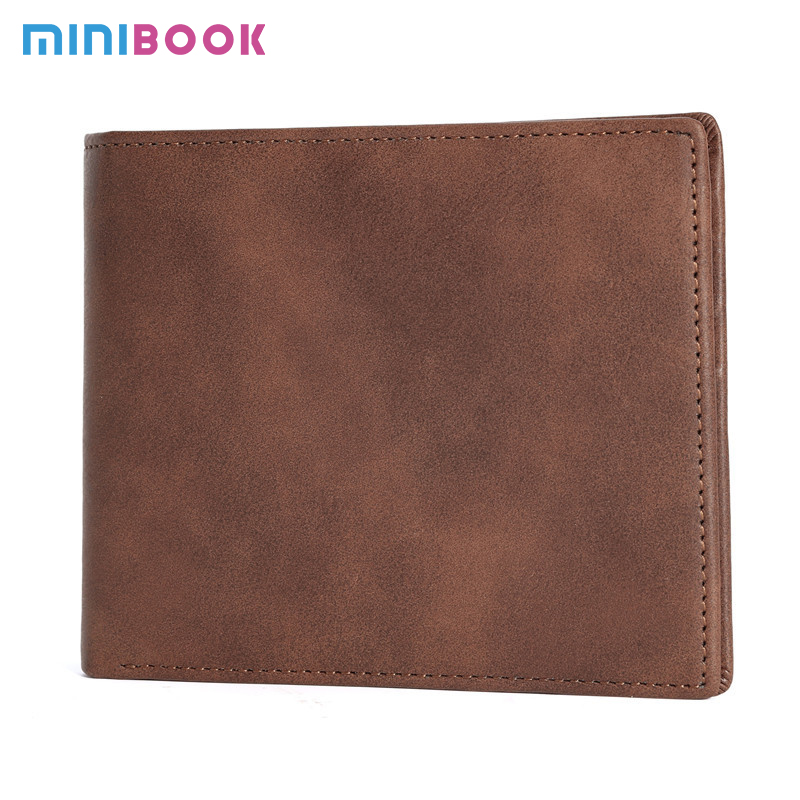 Men's Minimalist PU Leather RFID Blocking Card Holder Wallet with Custom Logo Avaliable