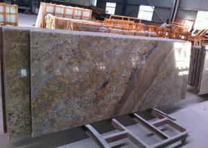 China Brazilian Golden Vein Granite Island Top Flat Surfacce With Polished Edges wholesale