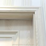 Trendy Modern Solid Teak Wood Door 210cm Height Waterproof OEM ODM