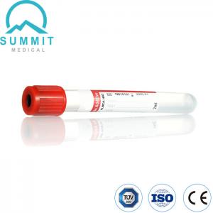 China Medical Disposable Vacuum Blood Collection Tube Without Additive 2ml Red Cap wholesale