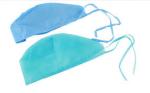 Non Woven Disposable Bouffant Surgical Caps Blue Green For Laboratory