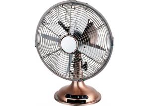 China Copper Motor 220v 3 Speed Metal Desk Fan Tilt Adjustment With CE Certificate wholesale