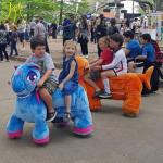 Hansel best selling and populal famliy electric operated elephant plush ride