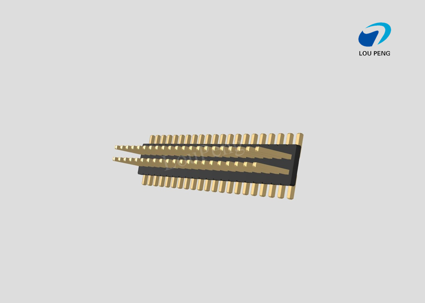 Pin Header 2x21pin 1.27mm pitch vertical SMD