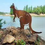 Corten Steel Garden Metal Ornaments Rust-Resistant For Garden Decoration