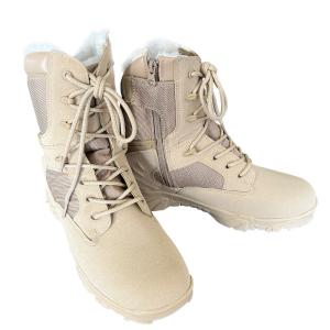 China Mesh Lined Oxford Cloth and Genuine Leather Men's Walking Boots for Outdoor Activities wholesale