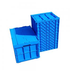 China Collapsible Outdoor Storage Container Plastic Folding Bins with Mesh Style PP Material on sale