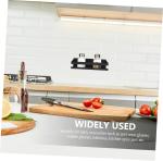 Wall Organizer L-Shaped White Metal Floating Shelf Modern Heavy Duty Wall Mount