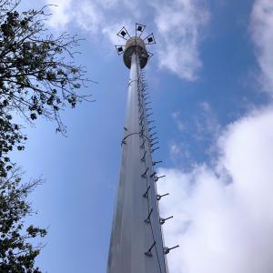 China Mobile Phone Antenna 35M Monopole Steel Tower wholesale