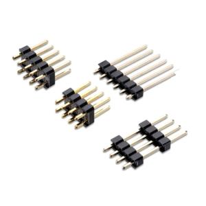 China 1.5mm Pitch Single Row Pin Header 180 Degree Dip Connector wholesale